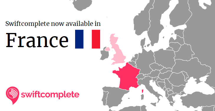 Swiftcomplete now available in France